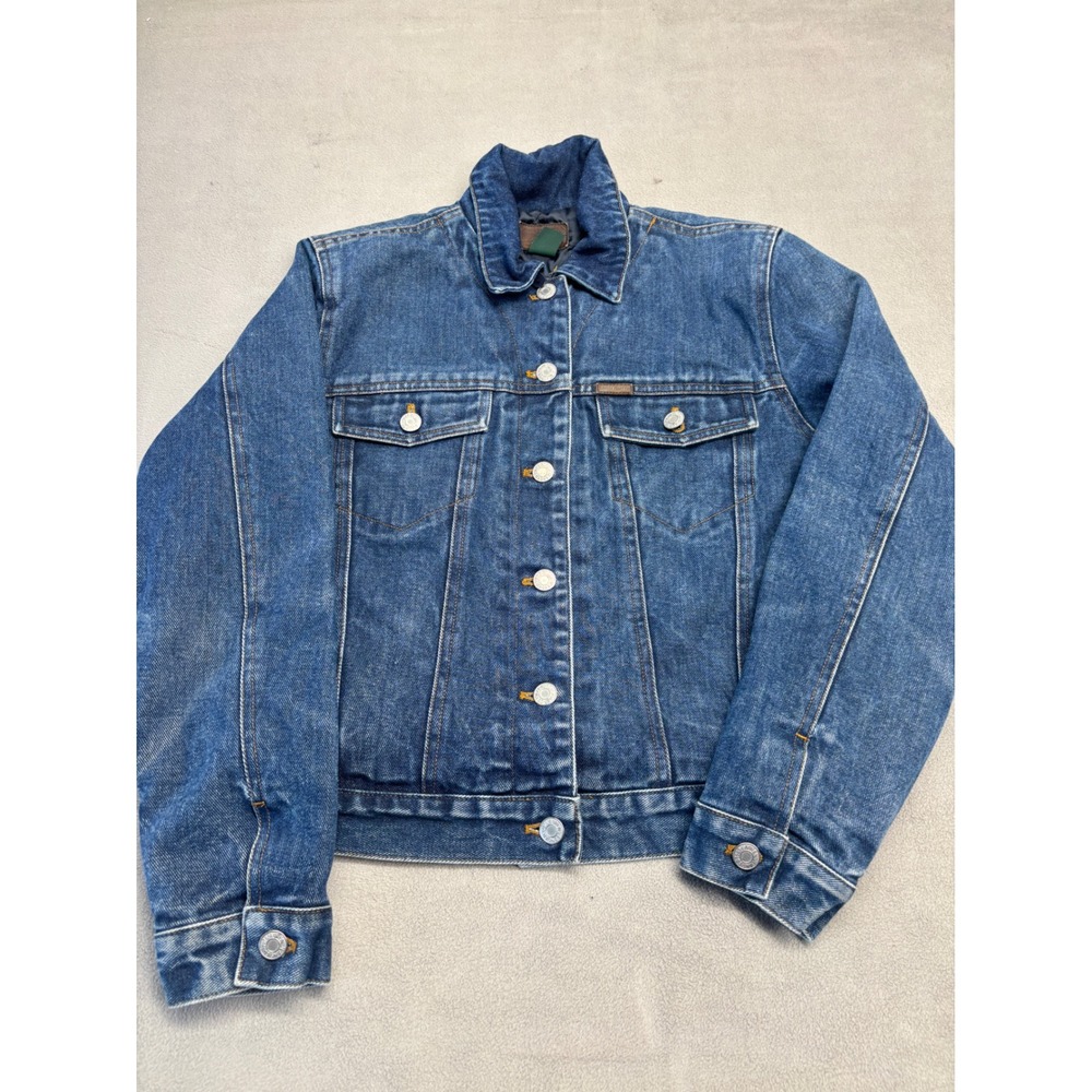 Lauren Jeans Co Ralph Lauren Denim Trucker Jacket Medium Wash Petite Small